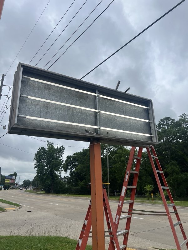 Commercial sign lighting serviced by SNS Electrical