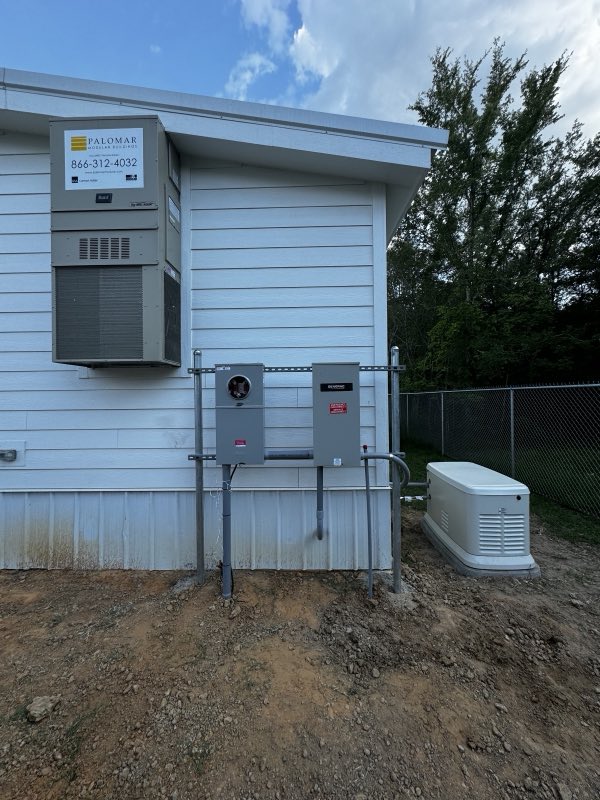 Meter service, disconnect and standby generator installed by SNS Electrical